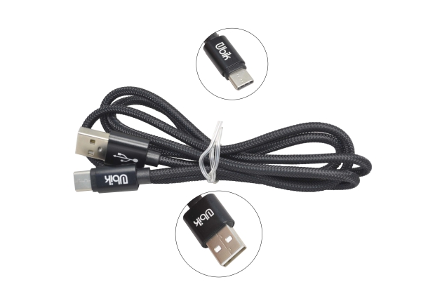UC05B Кабель UBIK USB-Type-C, черный