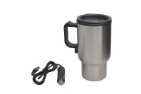 Термокружка автомобильная 450мл. ОМ-Х709 с подогревом от прикуривателя