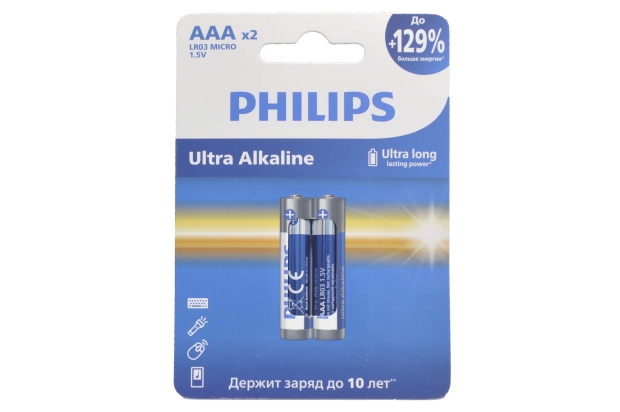 Philips LR03-2BL Ultra (AAA) батарейка (1шт.)