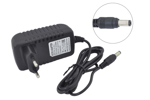 Блок питания 220V/12V  2.5A SZK-PSU-12V 2.5A (5.5x2.1) импульсный (адаптер)