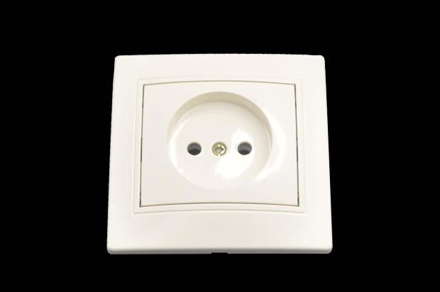 1-201-02 Intro Розетка без заземления 2P, 16А-250В, IP20, СУ, Plano, сл. кость