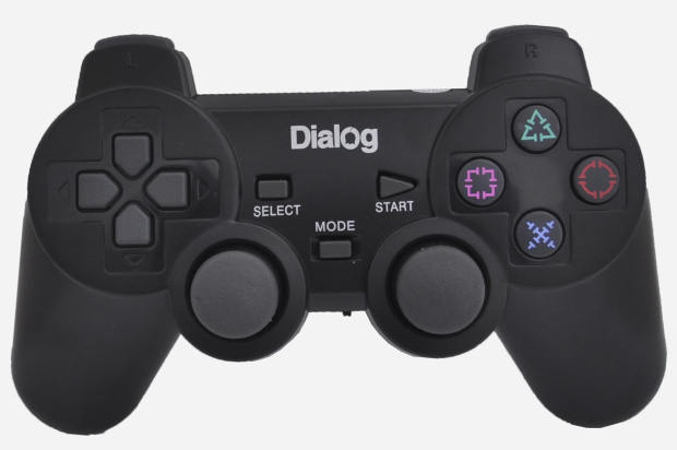 Беспроводной джойстик Dialog GP-A11RF Action, 12 кнопок,RF 2.4G, USB, вибрация, черный