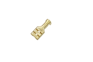 Клемма плоская "гн" 6.3mm gold DJ622-6.3B 08-0912