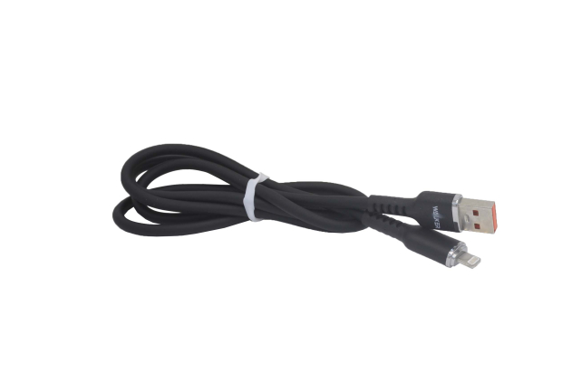 29430 Кабель Walker C795 USB - Lightning, мягкий силикон, черный