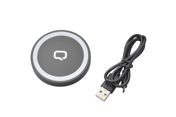 21767 Беспроводное зарядное устройство Qumo PowerAid Qi Mini Table, 1.5A