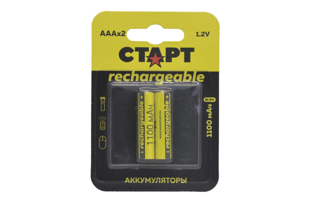 Старт HR03-2BL 1100mA (AAA) Аккумулятор (1 шт.)