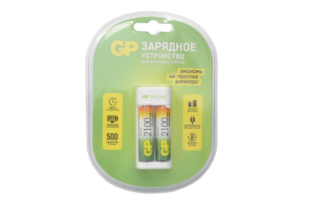 Зарядное устройство GP+2AAx2100mA