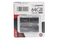 Флэш Kingston 2x64GB DataTraveler 100 USB 3.1 черная