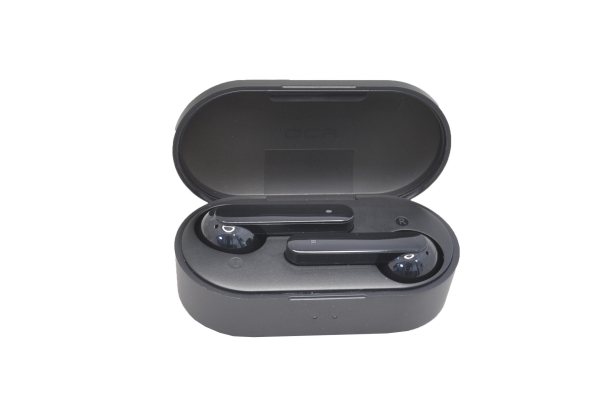 21574 Наушники QCY T3 (Air) с боксом для зарядки, Bluetooth v5.0, черные