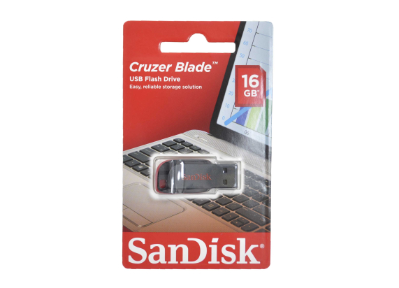0158256 Флэш 16GB SANDISK Cruzer Blade USB 2.0 SDCZ50-016G-B35