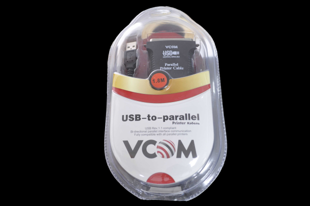 0194527 Кабель-адаптер USB AM - LPT 1.8m VCOM VUS7052 (прямое подключение к LPT порту принтера)