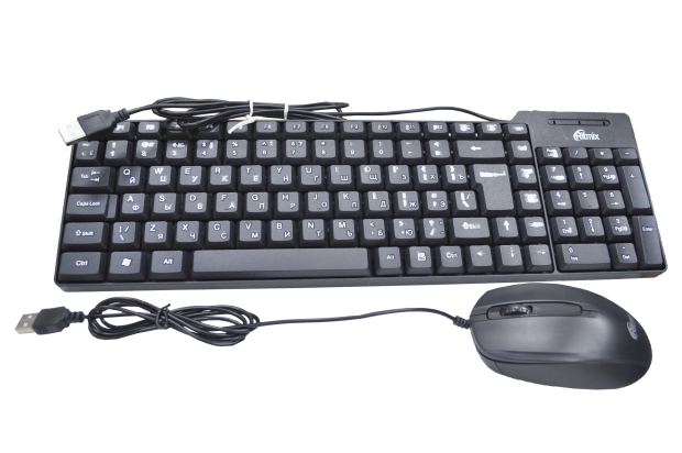 0515947 Игровой набор Ritmix RKC-010 black (клавиатура+мышь)
