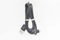Кабель More choice K27I USB-Lightning, 2.1A, нейлон, черный 1м
