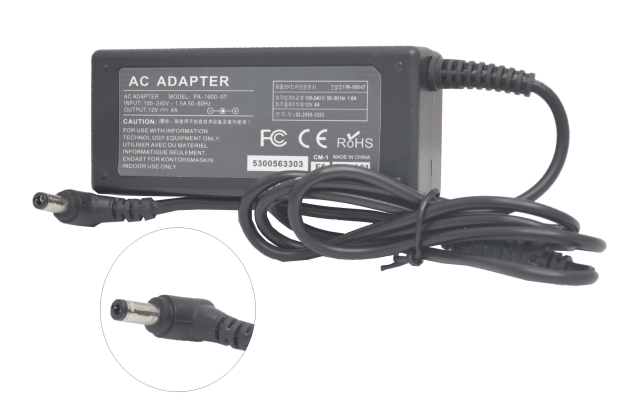 Блок питания 220V/12V  4.0A AC-N313-A (PA-1600-07) (5.5x2.5) импульсный (адаптер) без сетевого шнура
