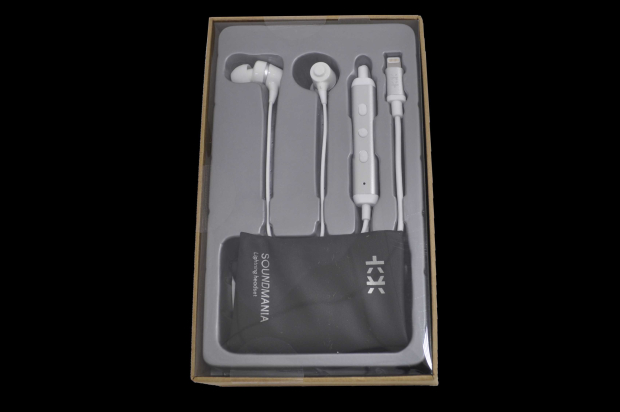 MBH MFI010WH Наушники Mixberry с разъемом Lightning, регулятором громкости, белый