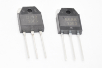 2SB688+2SD718 (пара) (120V 10A 80W pnp+npn) TO3P Транзистор
