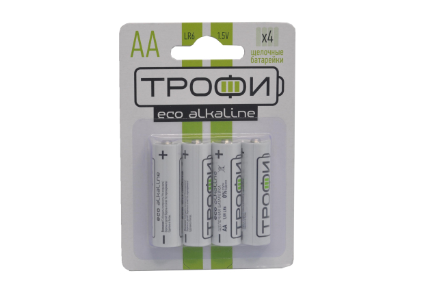 Трофи LR6-4BL Eco (AA) батарейка