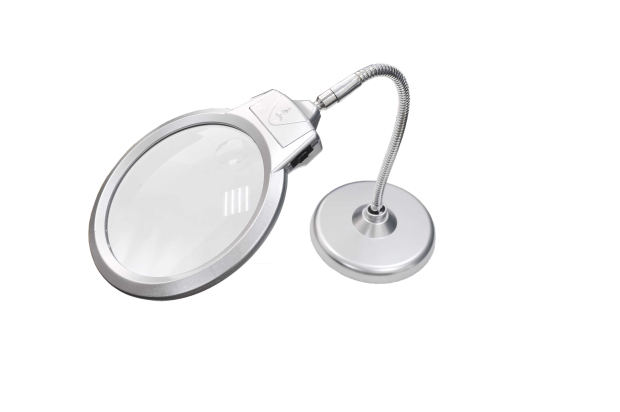 Лупа на подставке D=130mm 2X с LED-подсветкой (3AAA) MG4B-7