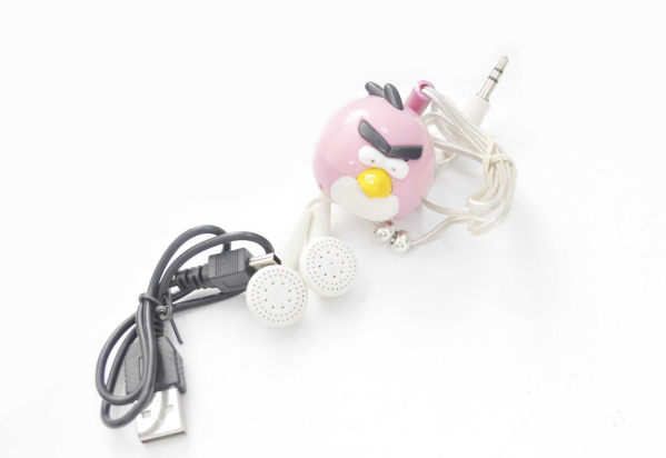15967 MP3 плеер Angry Birds розовый