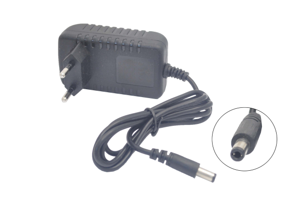 Блок питания 220V/ 9.0V  0.6A для весов (обратная полярность) (5.5x2.5) импульсный (адаптер)