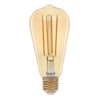 655303 Лампа светодиодная General Loft ST64S-E27-13W-2700K, 2K 64x140 филамент (нитевидная) золотая